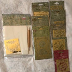 Anna Griffin Brass Embossing Stencils, New